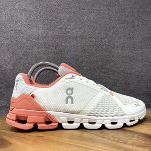 On Cloud Cloudflyer Running Walking Sneakers Shoes White Coral Women's Size 9